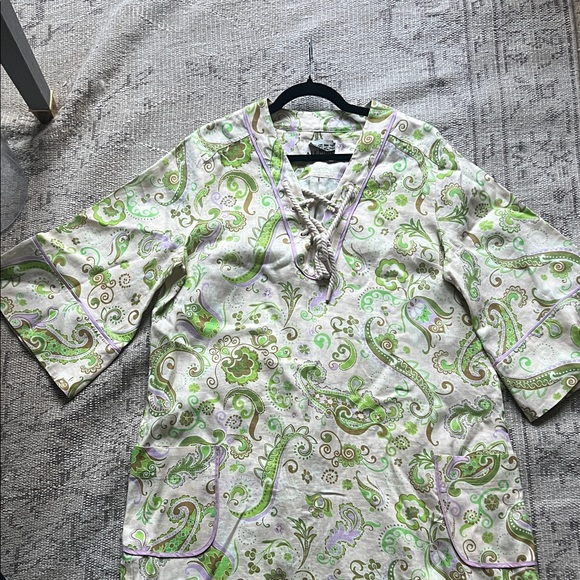 Alemais Green and Cream Paisley Dress - Picture 7 of 11